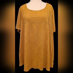 Mary McFadden size 26/28 brown top